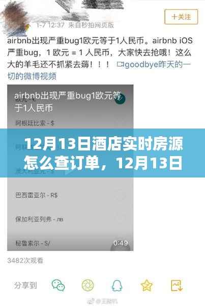 12月13日酒店实时房源订单查询攻略，轻松掌握预订状态