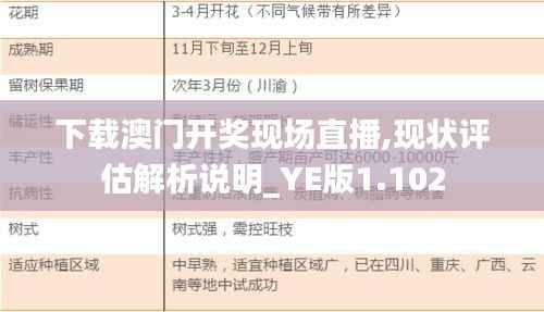 下载澳门开奖现场直播,现状评估解析说明_YE版1.102