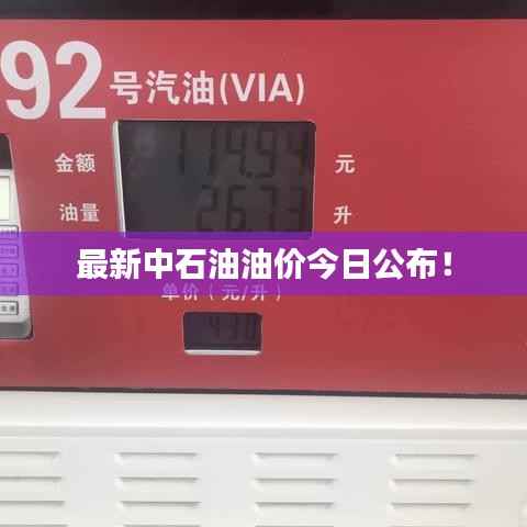最新中石油油价今日公布!