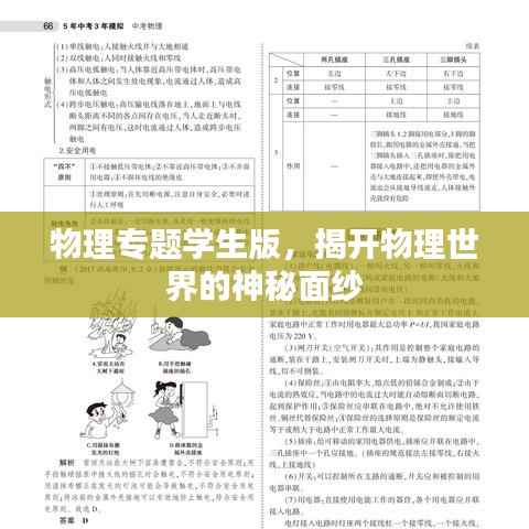 物理专题学生版，揭开物理世界的神秘面纱